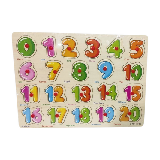 Number Puzzle - Wooden